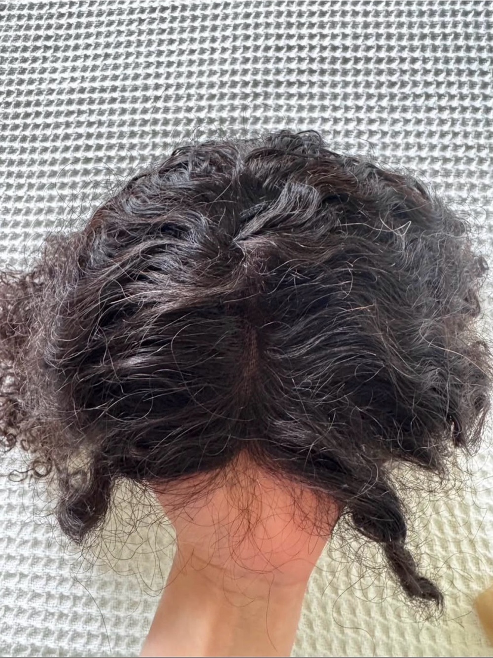 Natural Curly Women’s Hairpiece - Dark Brown